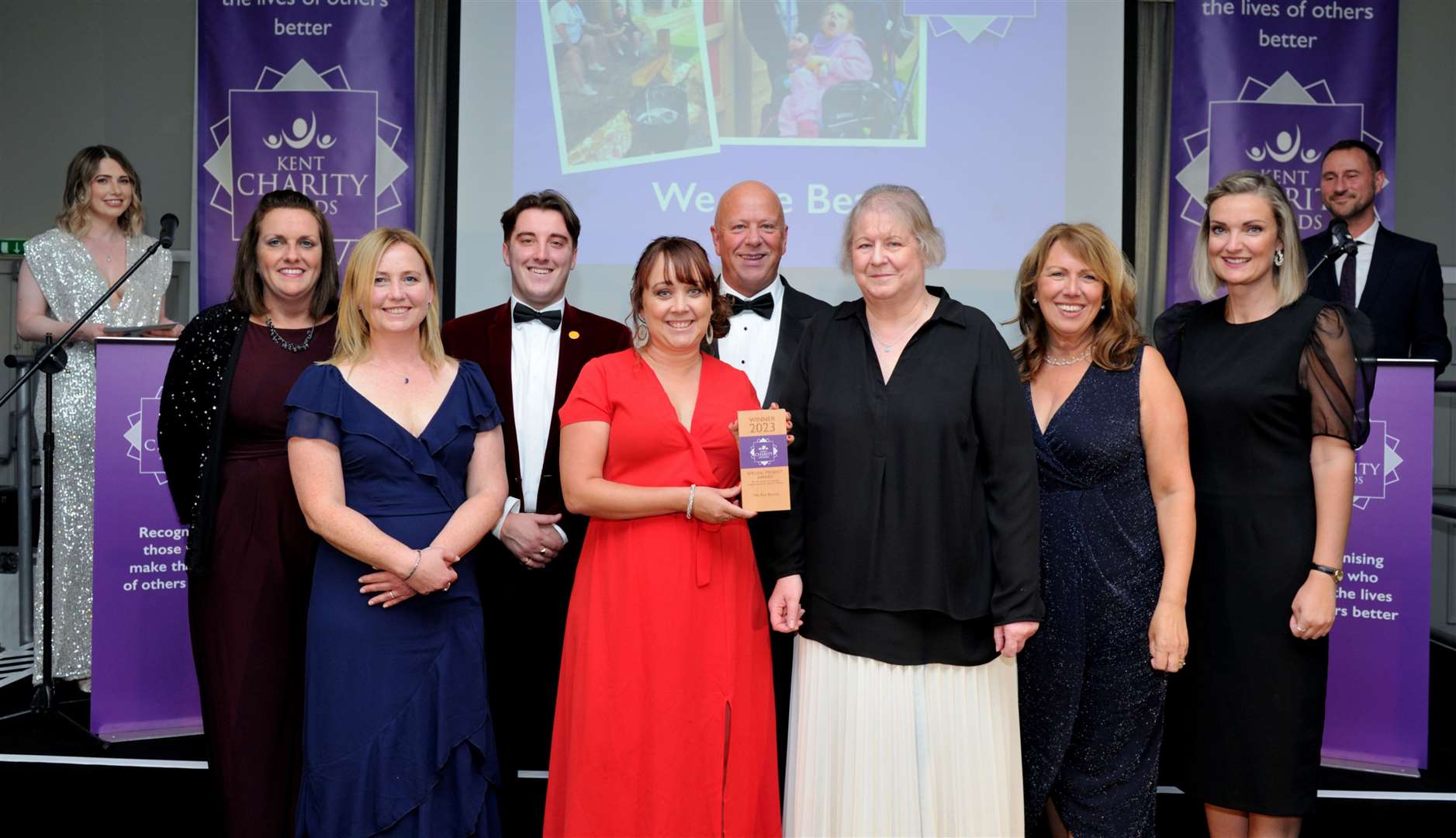 We Are Beams, from Swanley, was recognised for its garden project. Picture:Simon Hildrew