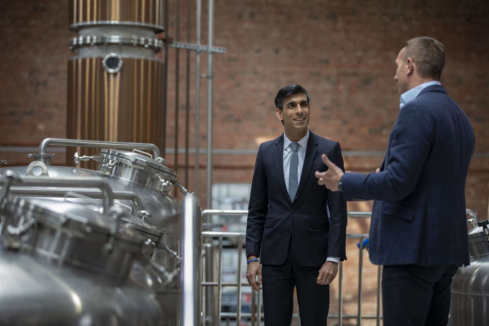 Chancellor Rishi Sunak on a recent visit to Chatham. Picture: HM Treasury/Simon Walker