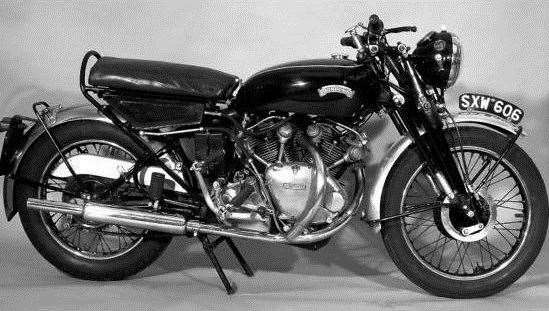 A sought-after 1955 Vincent Black Shadow, considered the 'superbike' of its era, sold for £48,000 in 2012