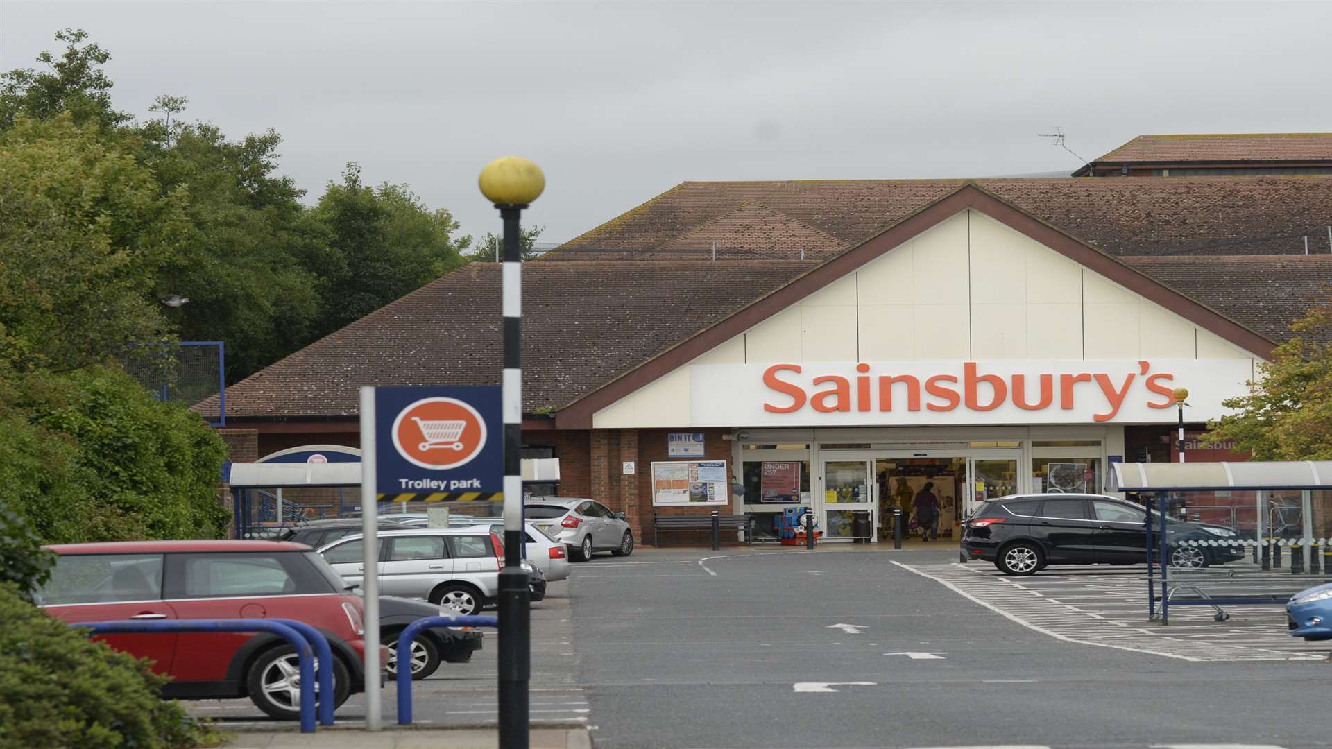 The incident happened at Sainsbury's in Chestfield