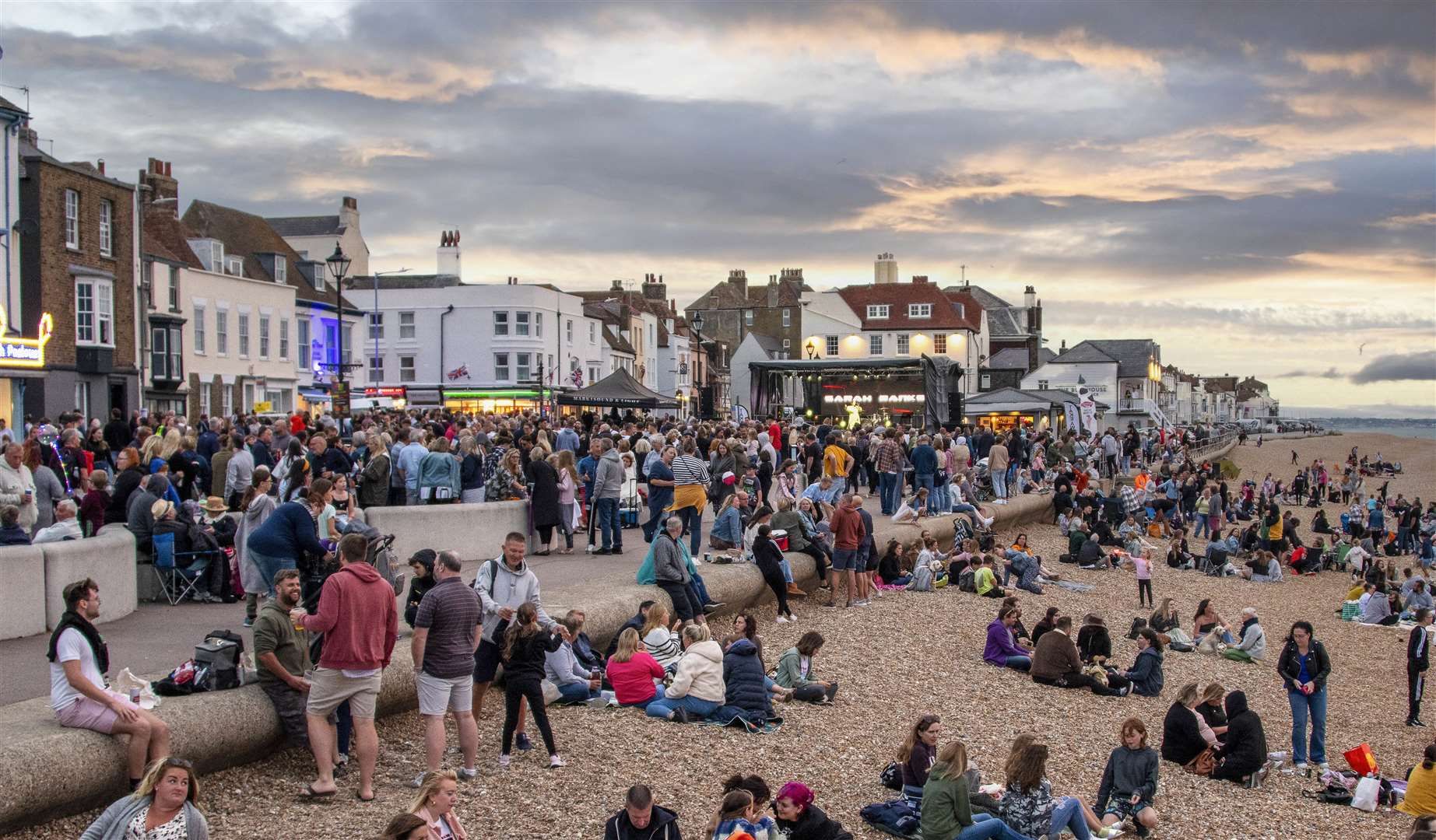Thousands of people attended Party on the Prom on Wednesday night. Picture: Chris Mansfield