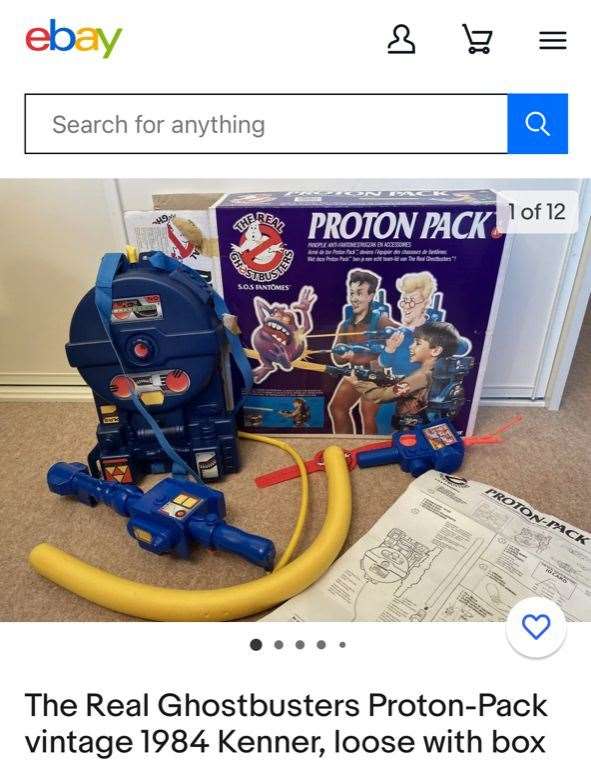 The Ghostbusters proton pack is still for sale via ebay