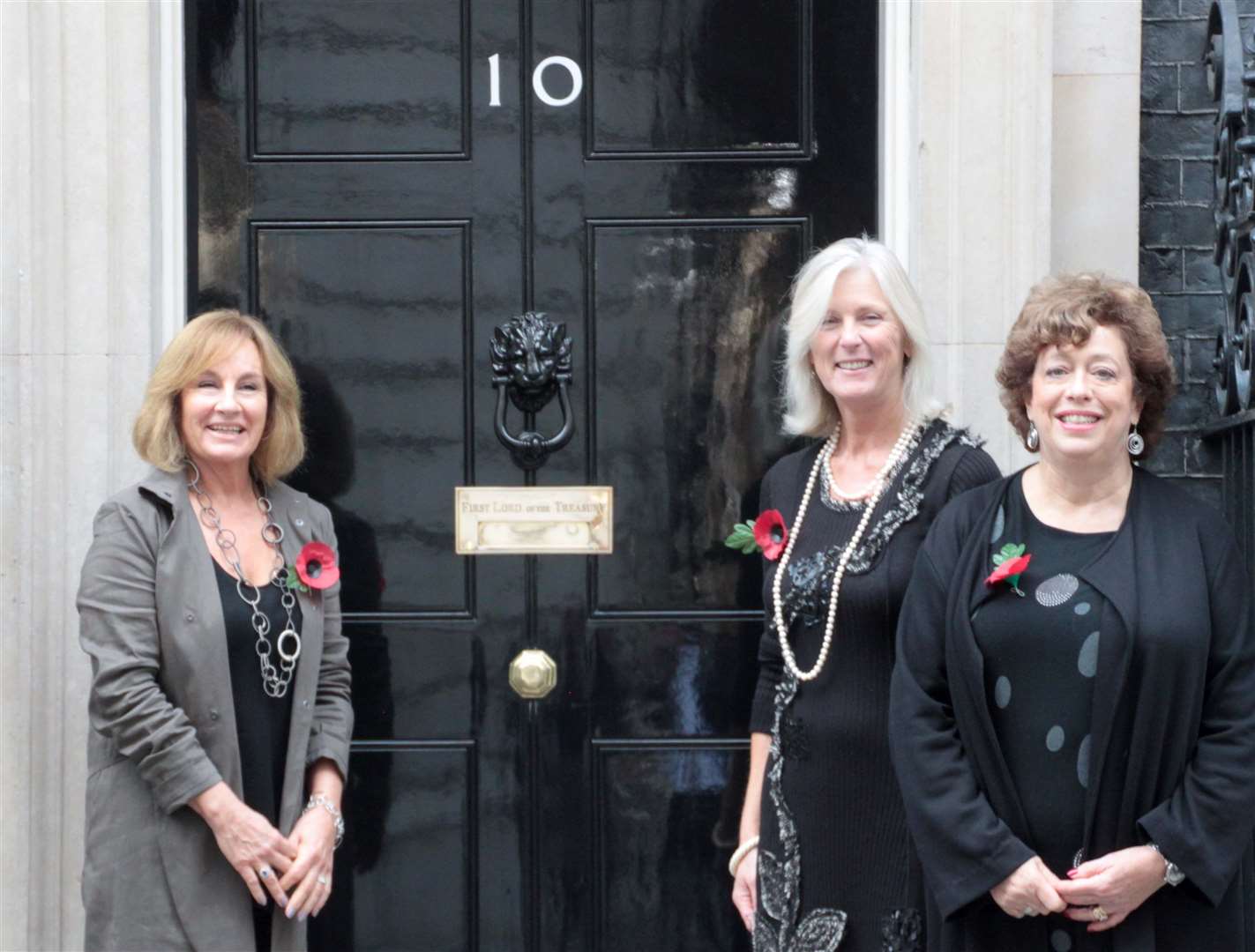 Amanda Mount, Joanna Thomson and Fiona Punter from the Save Our Sands campaign group delivered a petition to No10 Downing Street