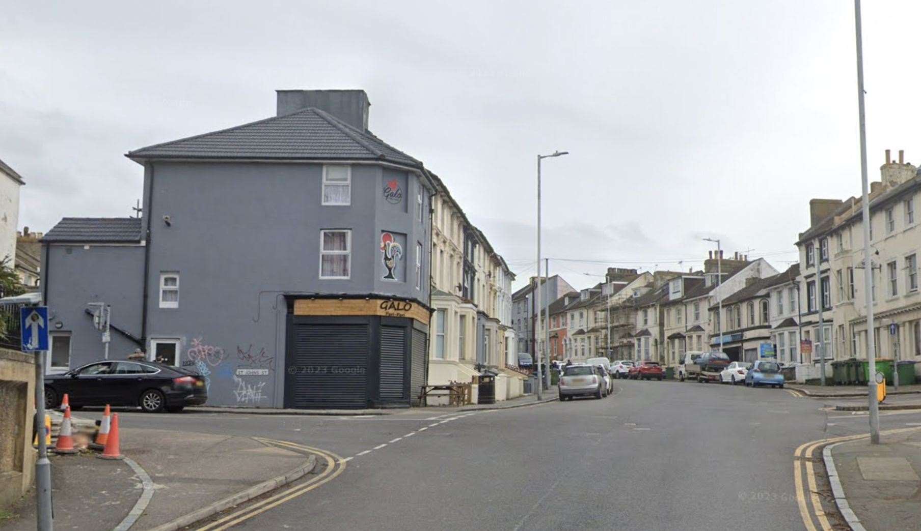 Three men were arrested after a disturbance on Dover Road, Folkestone. Picture: Google