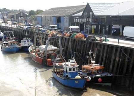 The South Quay at Whitstable Harbour. Picture: CHRIS DAVEY