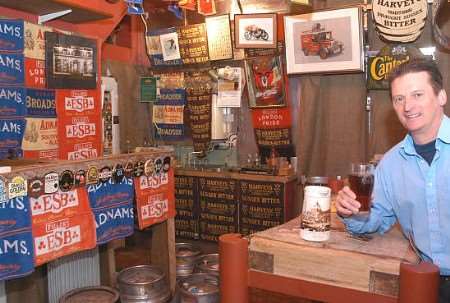 Landlord Martyn Hillier in the Butcher's Arms. Picture: Barry Duffield