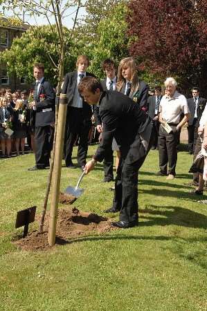 Students plant tree in memory of classmate Jack