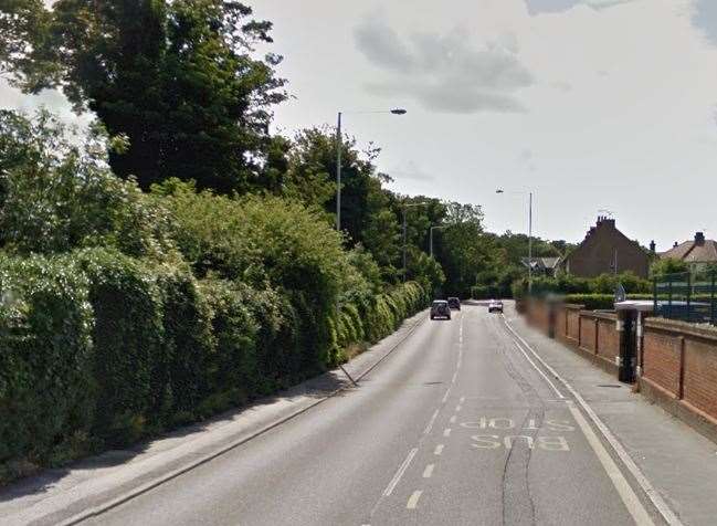 The crash happened in St Peters Park Road, Broadstairs. Picture: Google.