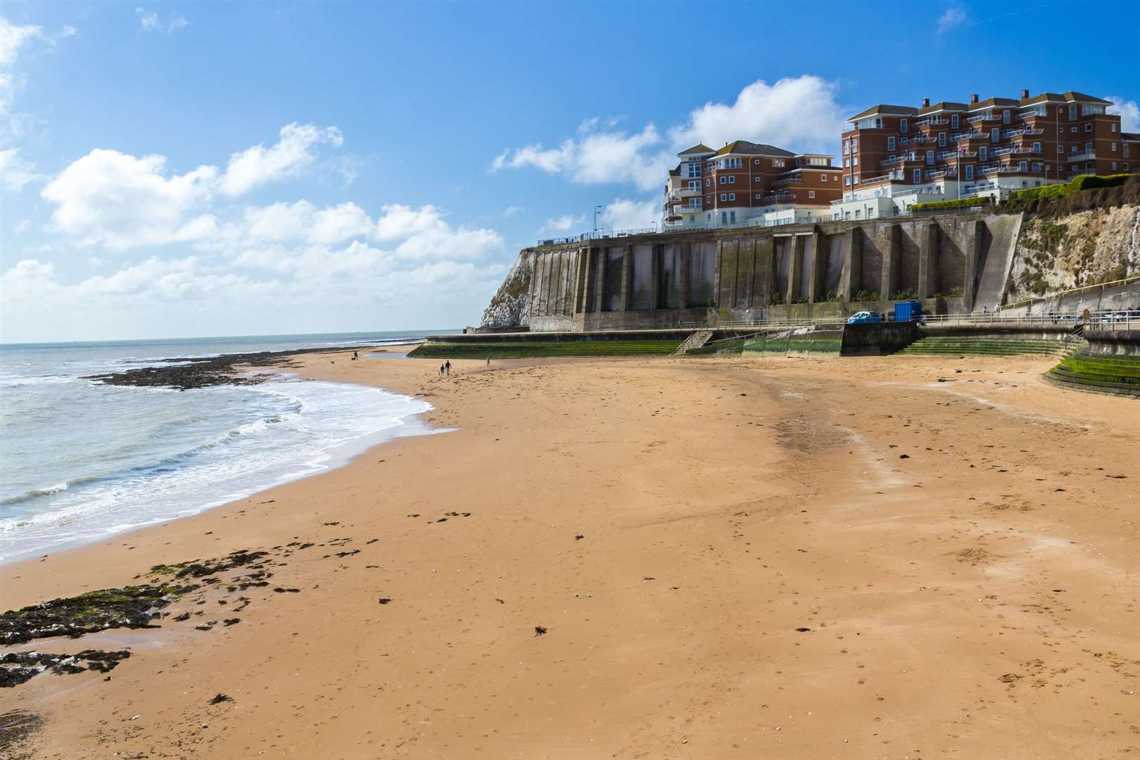 The sea at beaches in Broadstairs has been off limits