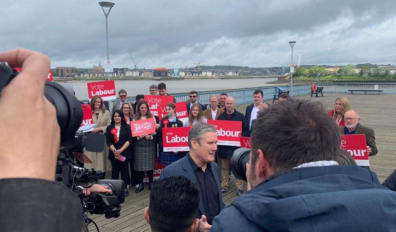 Labour Leader Sir Keir Starmer visited Sun Pier, in Chatham, earlier this month following the party's historic win at Medway Council