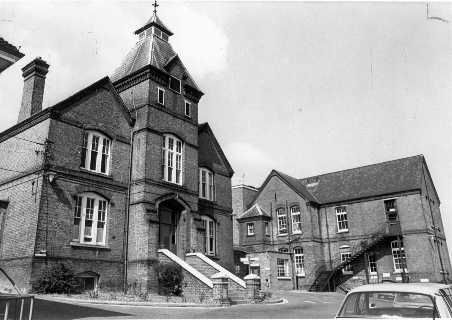 All Saints' Hospital, in Magpie Hall Road, Chatham in 1971. It was already well over 100 years old and a modern replacement had been talked about for a long time. Picture: Images of Medway