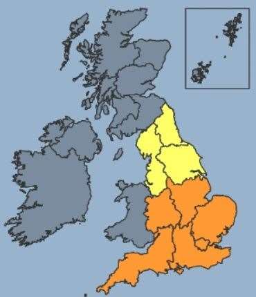 Heatwave warning for southern England issued by the Met Office