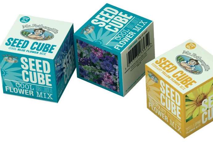 Colour-themed seeds presented in eye-catching cubes are the latest idea from Mr Fothergill’s. The cubes are available in four colours – red, yellow, blue and white. £2.95 each or £5 for two at www.mr-fothergills.co.uk