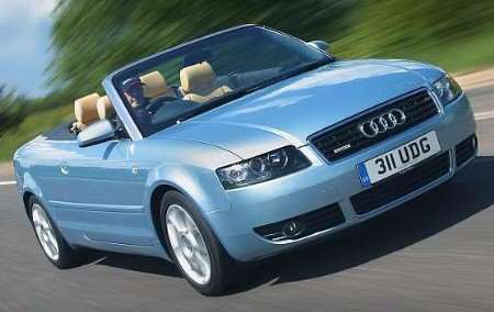 The Audi A4 Cabriolet 1.8T in full flow. Picture courtesy: NEWSPRESS