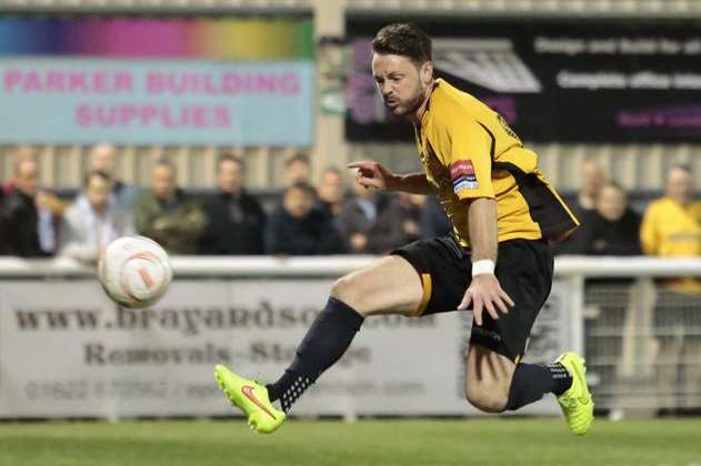 Frannie Collin credits boss Jay Saunders for Maidstone's flying start to the Ryman League Premier Division season Picture: Martin Apps