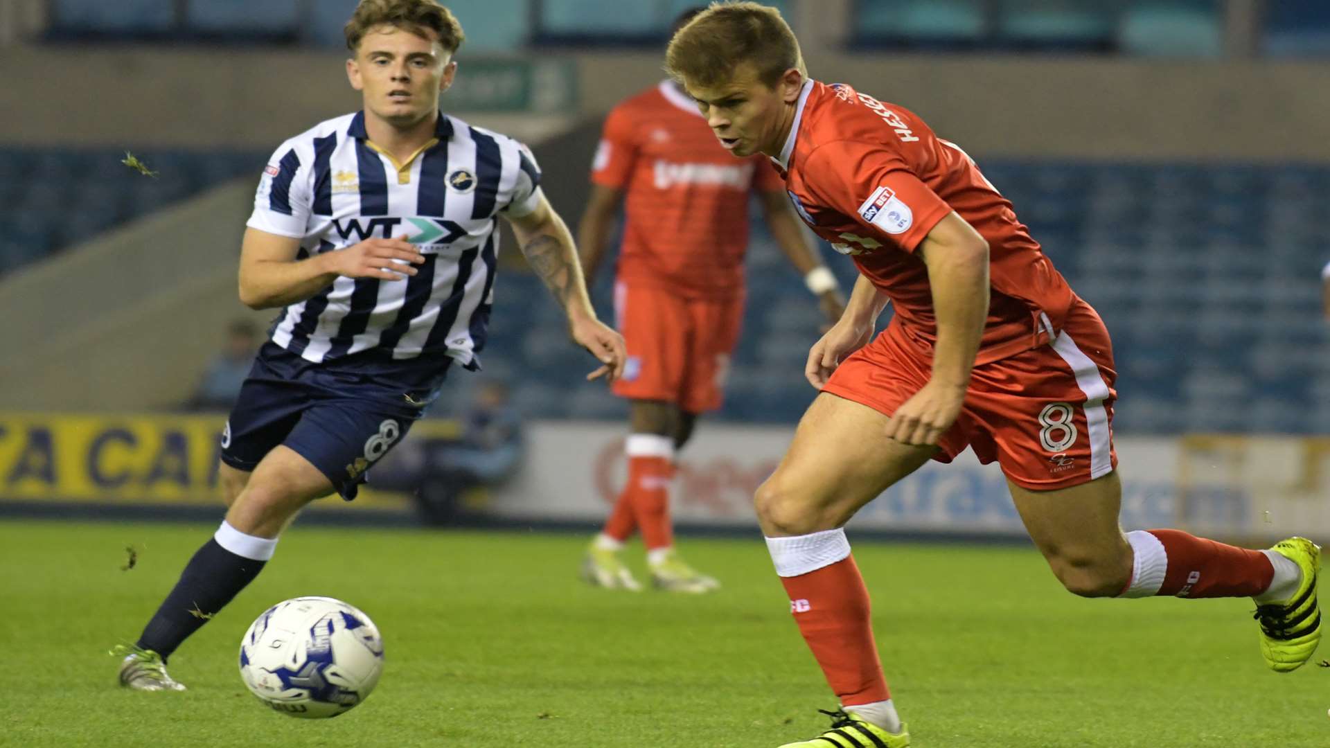 Jake Hessenthaler was one of Justin Edinbugh's star picks at Millwall Picture: Barry Goodwin