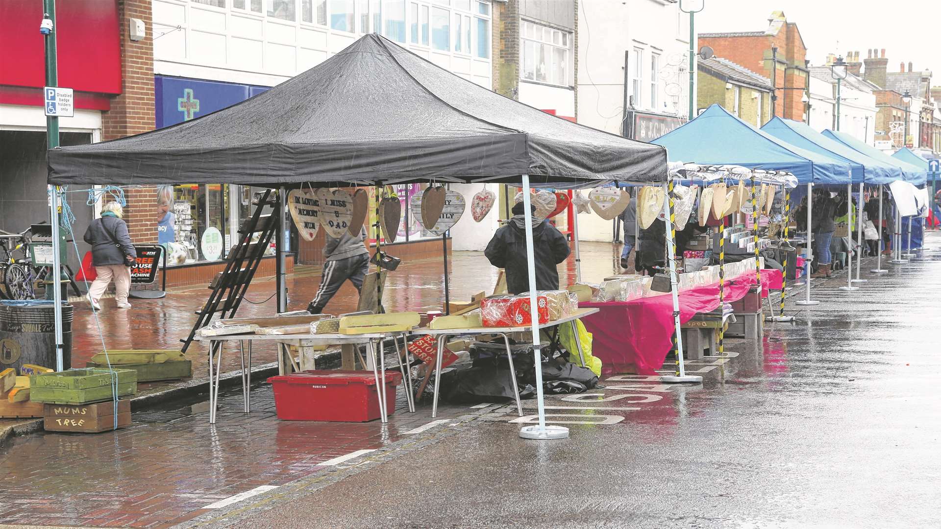 An artisan market held in Sittingbourne High Street