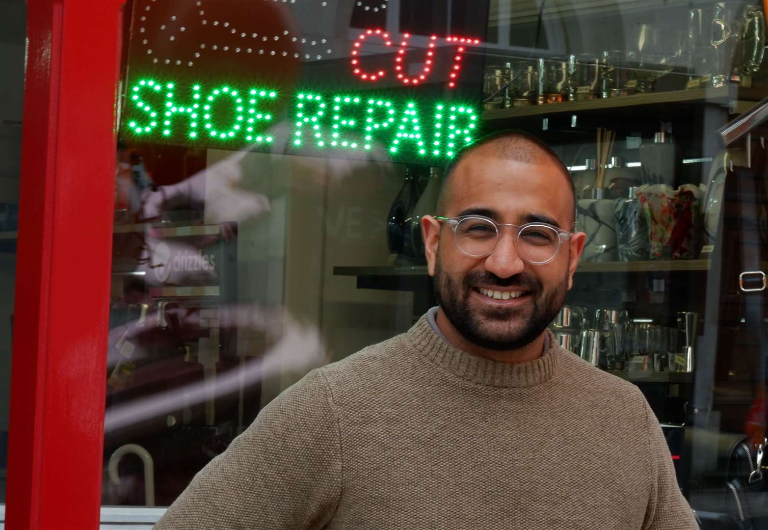 Reshi Vadhia owns a shoe repair and dry cleaners in Maidstone. Picture: One Maidstone BID