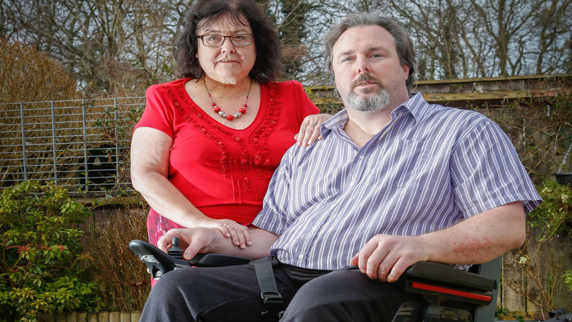 Wheelchair bound Jim Sayer, who was left stranded by a taxi firm in Aylesford