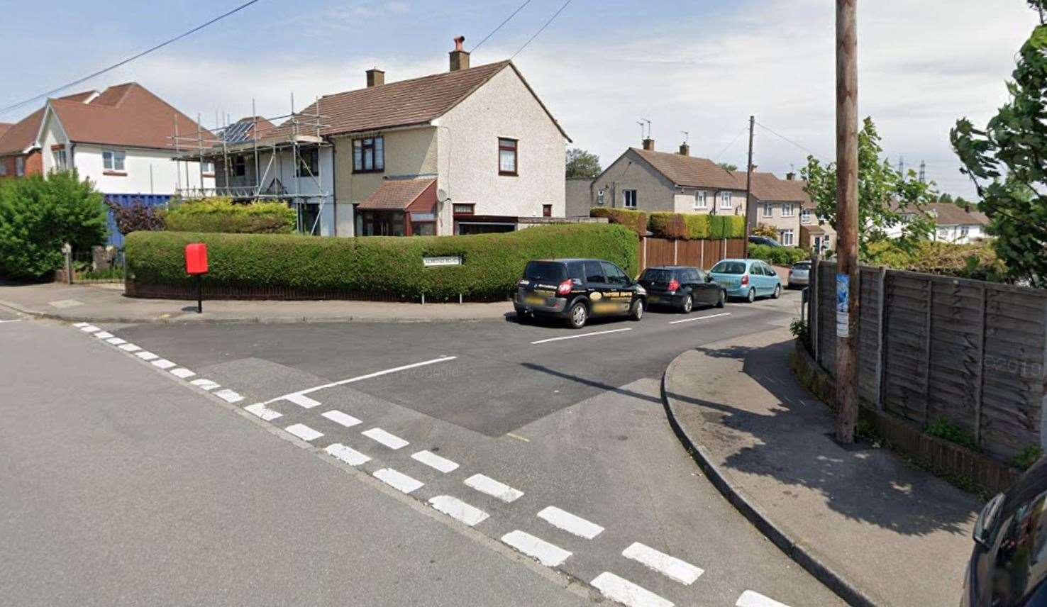 Plans for double yellows on the junction of St Johns Road and Almond Road are due to be discussed. Picture: Google Maps