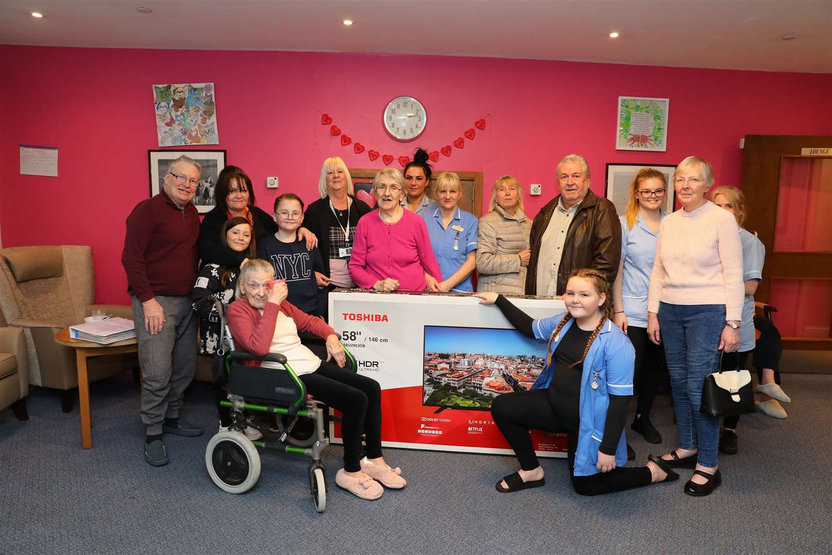 Isabelle raised over £500 to buy a TV for the residents. Picture: Andy Jones