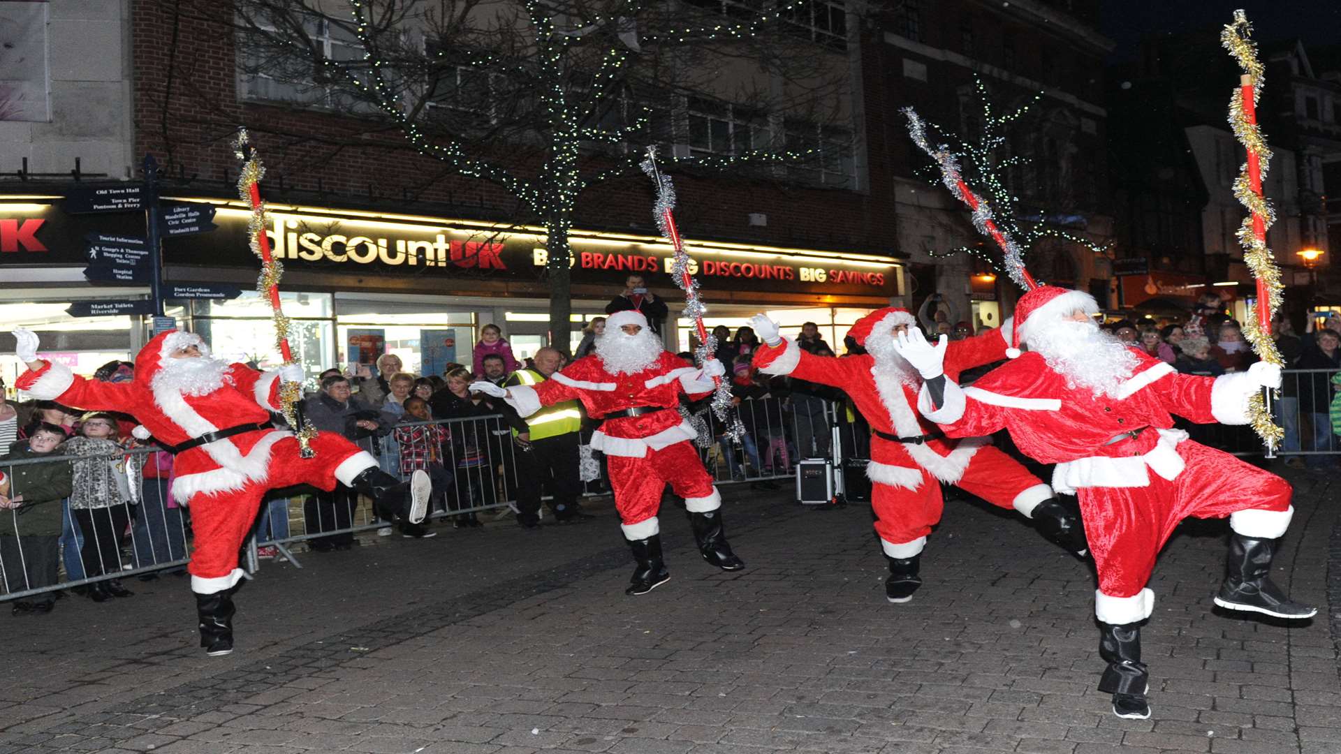 More than one Santa Claus will be coming to town and dancing in the streets