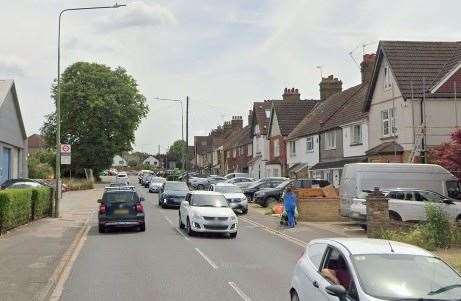 The pensioner was approached outside a property near London Road, Swanley. Picture: google Street View