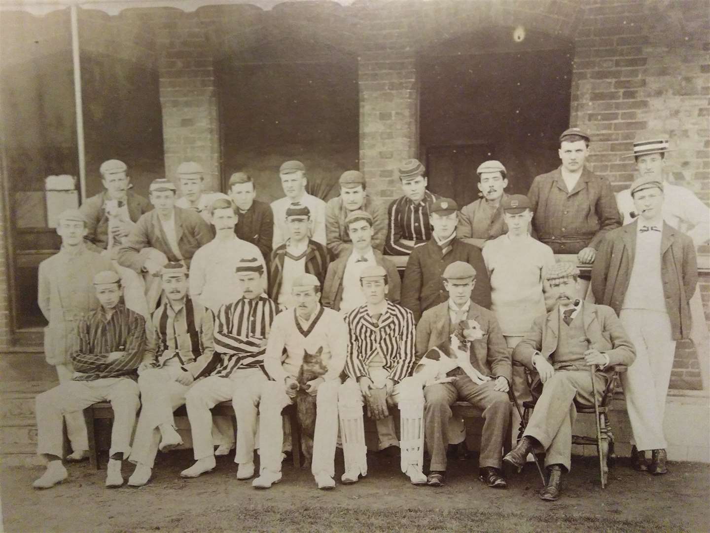 Cecil Headlam (centre bottom) played cricket for Oxford at the turn of the 20th Century. Picture: Magdalen College Archives