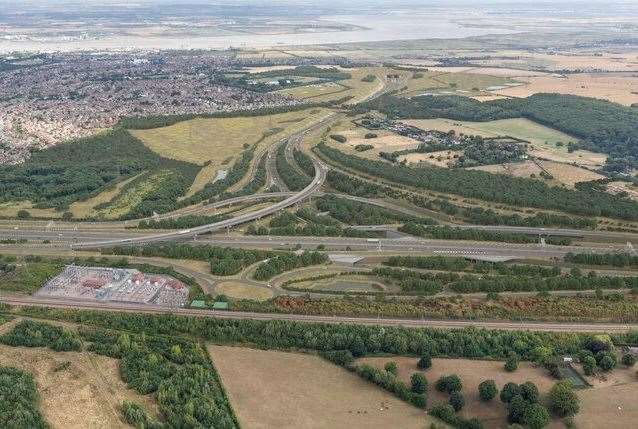 The Lower Thames Crossing A2/M2 junction. Picture: Nationals Highways