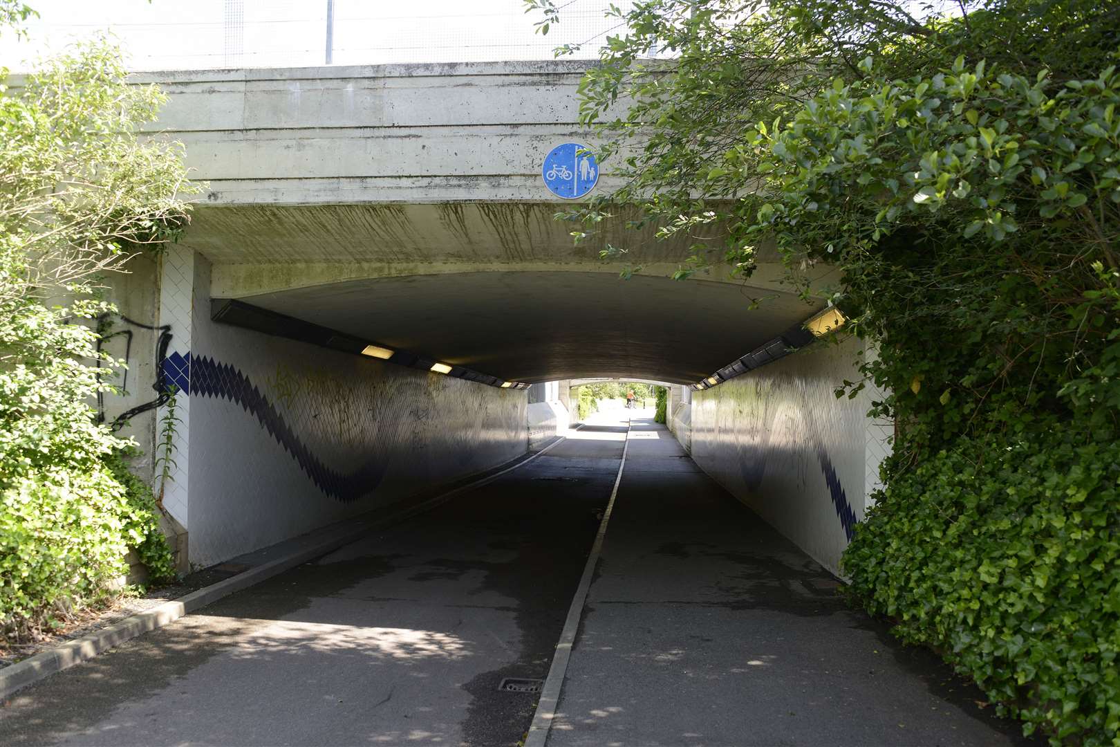 The underpass where the cyclist was attacked