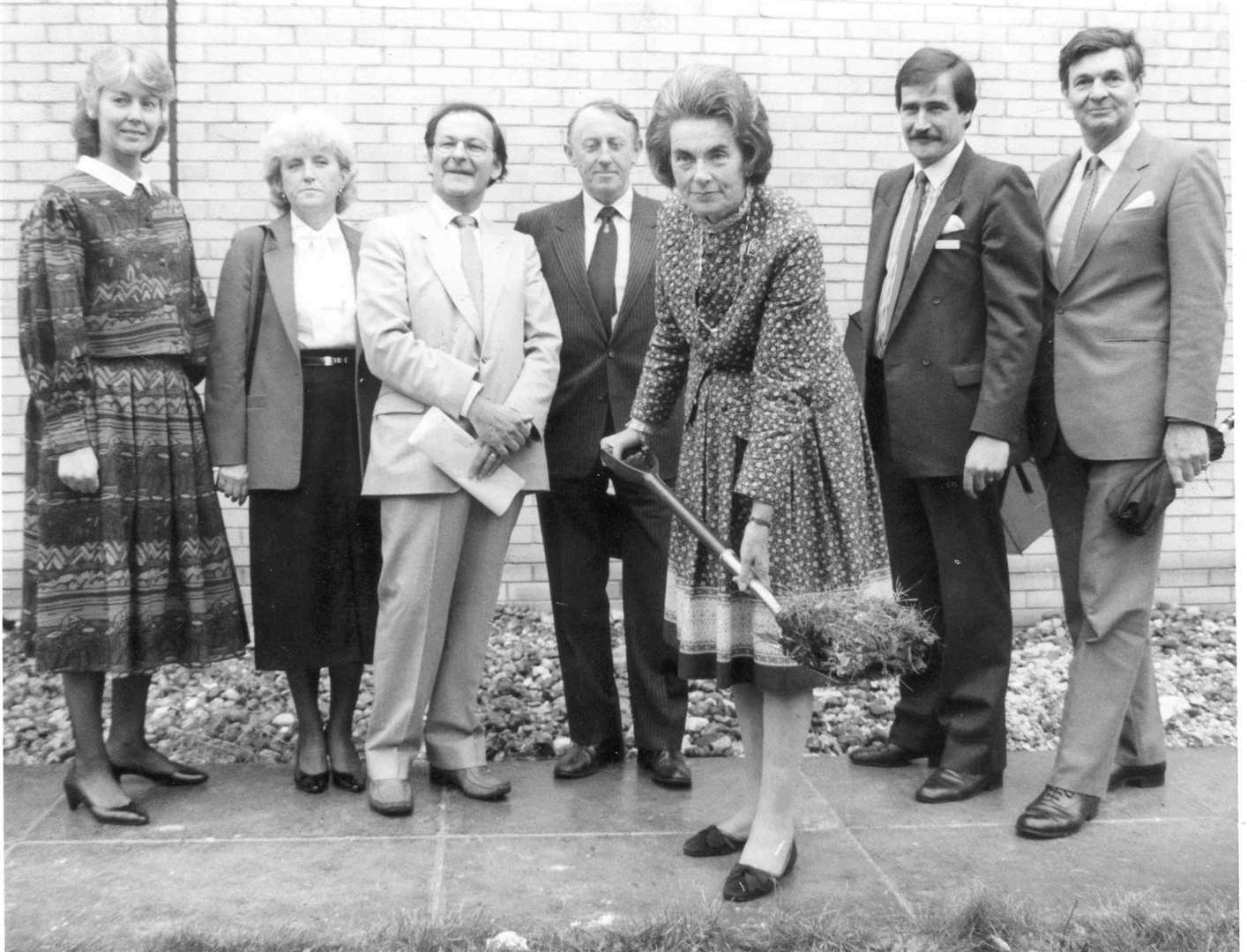 In November 1987, Countess Moutbatten of Burma, president of the Kent and Canterbury Hospital cancer care centre appeal, turned the first turf of the Mountbatten Centre - the county's first unit for diagnosing, treating and caring for cancer patients
