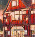 A painting of the old Marlowe Theatre on St Margaret's Street, Canterbury