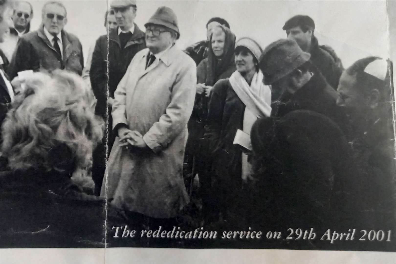 A rededication service carried out back in 2001