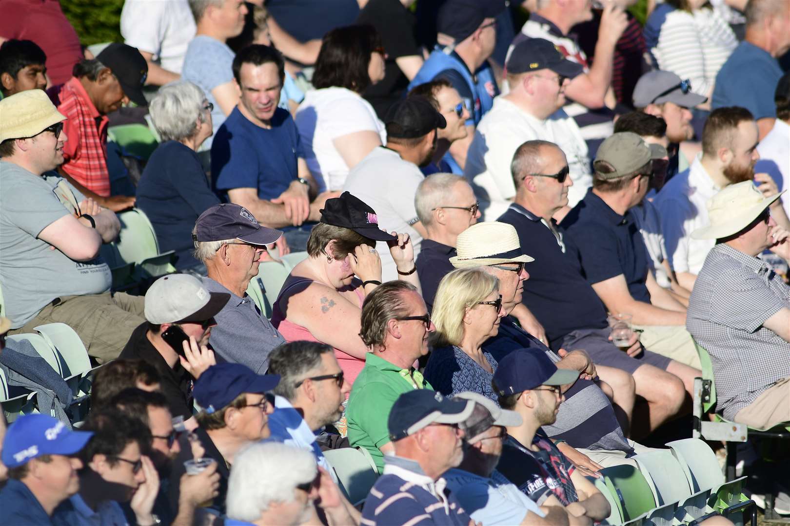 Kent fans enjoyed watching their team in white-ball action for the first time in two years. Picture: Barry Goodwin