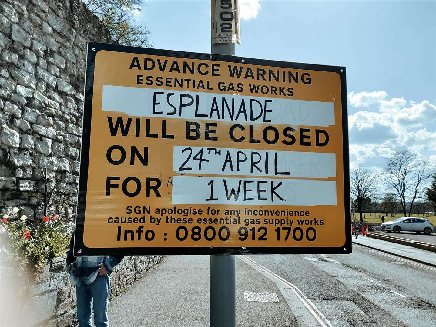 The Esplanade, which runs from Rochester to Borstal, is due to be shut to traffic for seven days