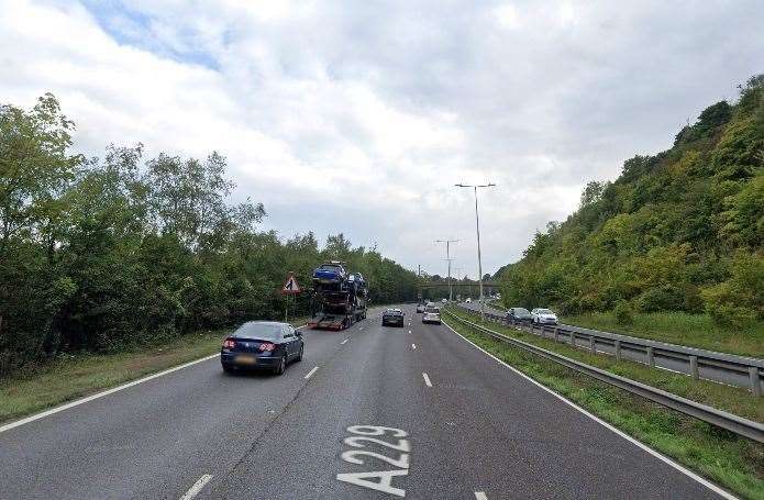 The A229 Blue Bell Hill is set to be closed. Picture: Google