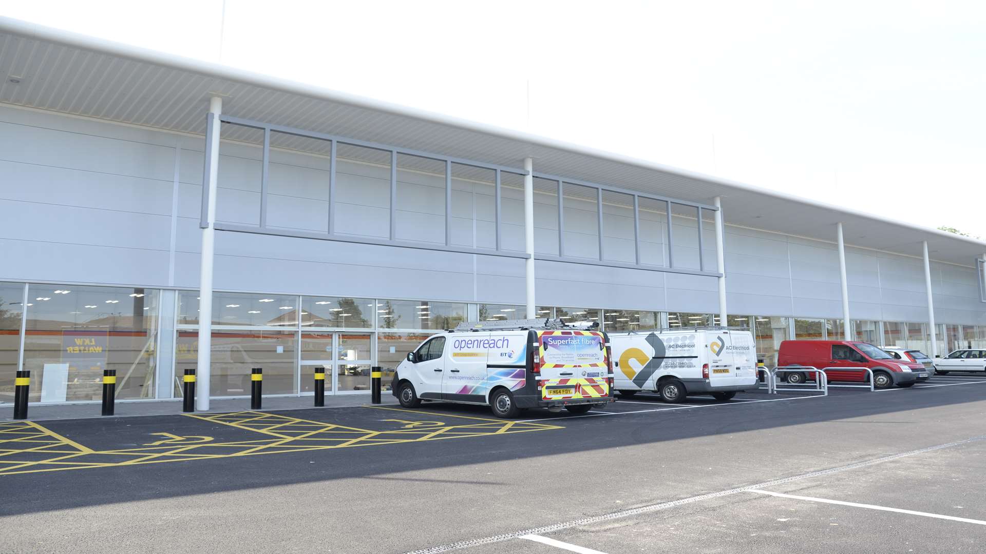 The B&M Bargain Store building at the White Cliffs Retail Park, Whitfield which will open on Saturday.