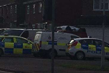 Police and forensics were called to the house yesterday