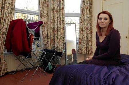 Cara Lovell has been told putting her clothes airer in her front window is lowering the tone of her neighbourhood