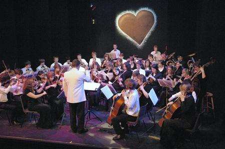 The Kent Music Youth Orchestra performing at the Rotary Club's charity gala concert on Friday