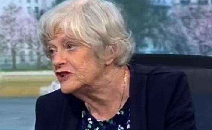 Former Maidstone MP Ann Widdecombe has said poor families should "live within their means" in a debate on BBC Politics. Picture: BBC