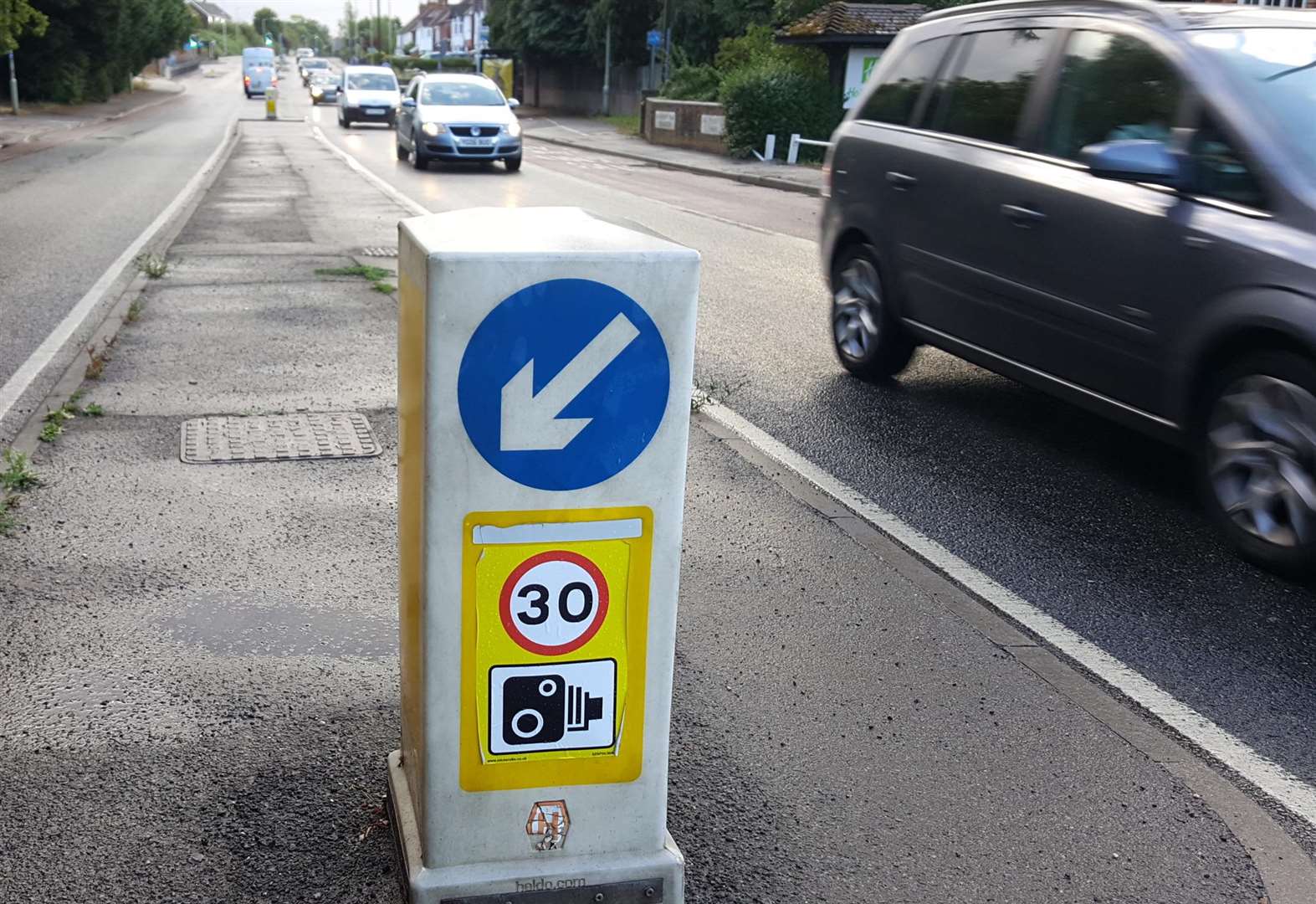 Fake speed camera stickers put up in Canterbury Road, Ashford