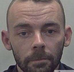 Luke Dale, 24, of Harkness Court, Sittingbourne, who has been jailed for two years for a string of burglaries