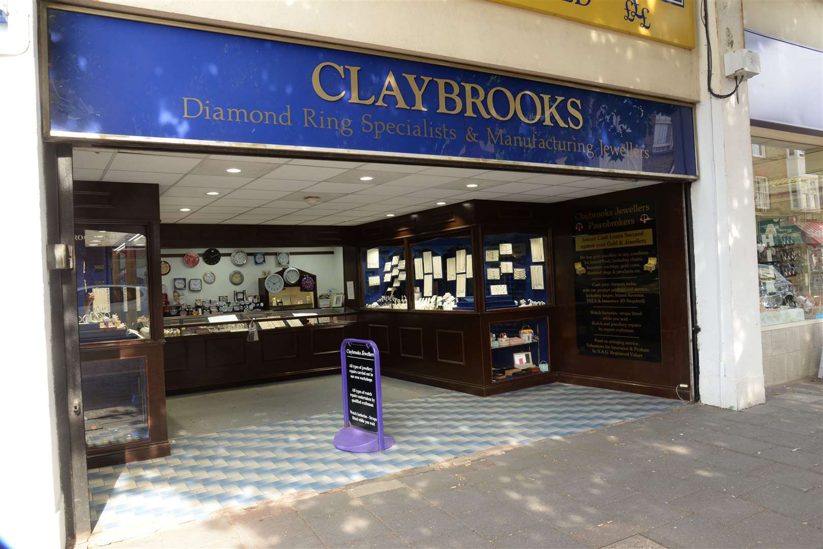 Claybrooks Jewellers in William Street, Herne Bay