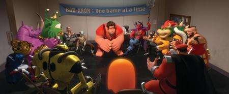 Wreck-It Ralph with Ralph (voice of John C.Reilly) amongst other video game bad guys. Picture: PA Photo/Walt Disney