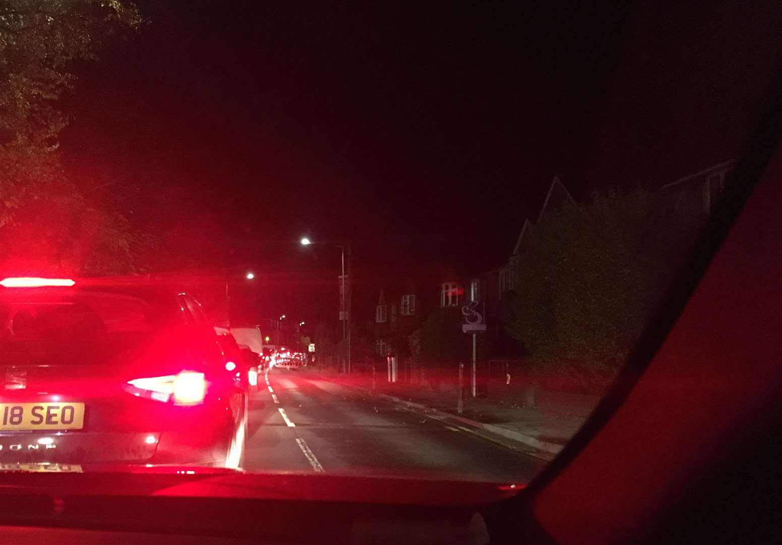 Traffic at a standstill in Canterbury on Monday night (20930289)