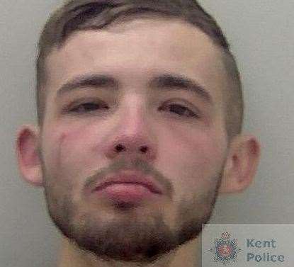 Lewis Thomas, 24, pleaded guilty to burglary and theft of a motor vehicle in Sevenoaks. Picture: Kent Police