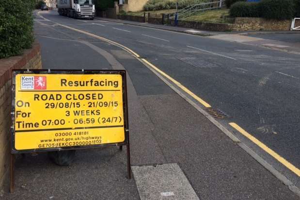 A stretch of Wrotham Road will close for more than three weeks to allow for major repairs