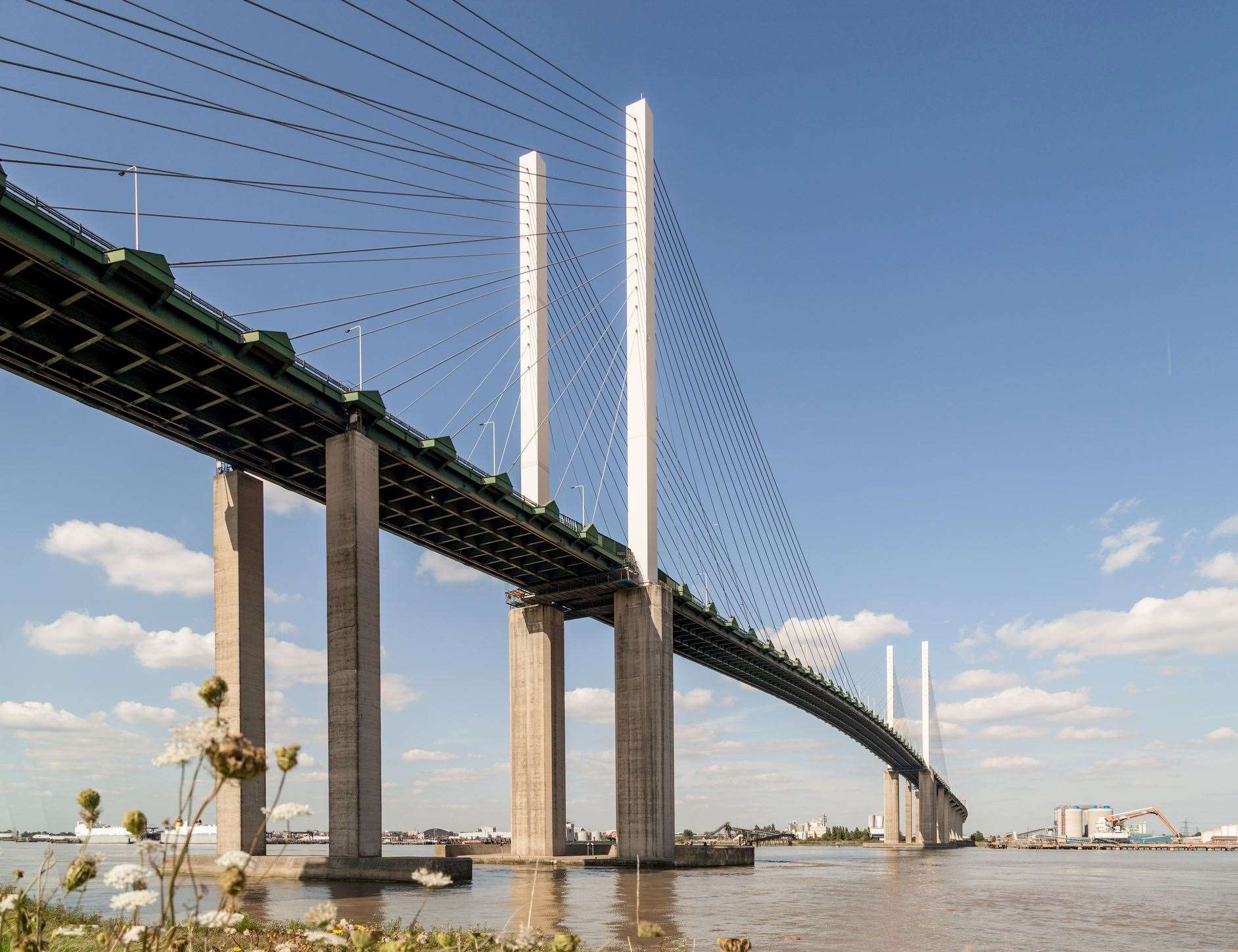 A man has died after an incident on the QEII Bridge in Dartford. Stock image