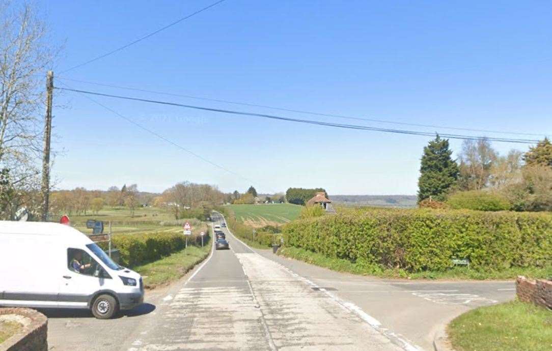 The crash happened on Seven Mile Lane, at the junction with Comp Lane. Picture: Google